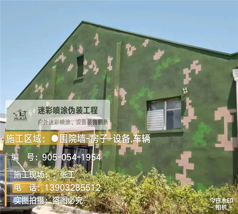 滁州外墙数码迷彩漆施工报价清单（100㎡标准墙面测算）